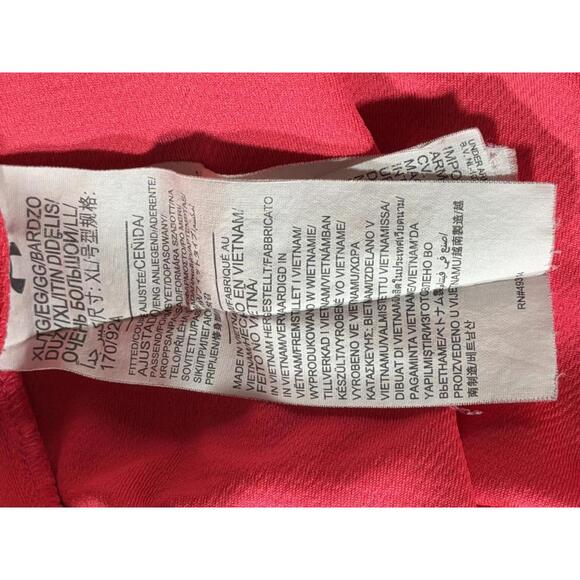 Under Armour Golf Women's Coral Pink Long Sleeve Quarter Zip Activewear Top - XL - Picture 5 of 7